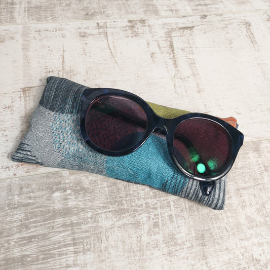 Dark Grey Glasses Case with Pop of colour.