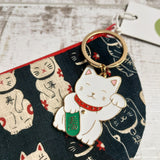 Lucky Cats Enamel Keyring