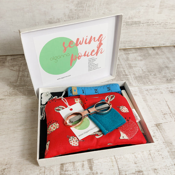 Hedgehog Sewing Pouch with Accessories