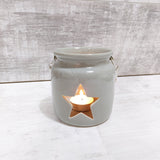 Grey Tea Light Holder