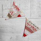 Red Shabby Chic Bunting
