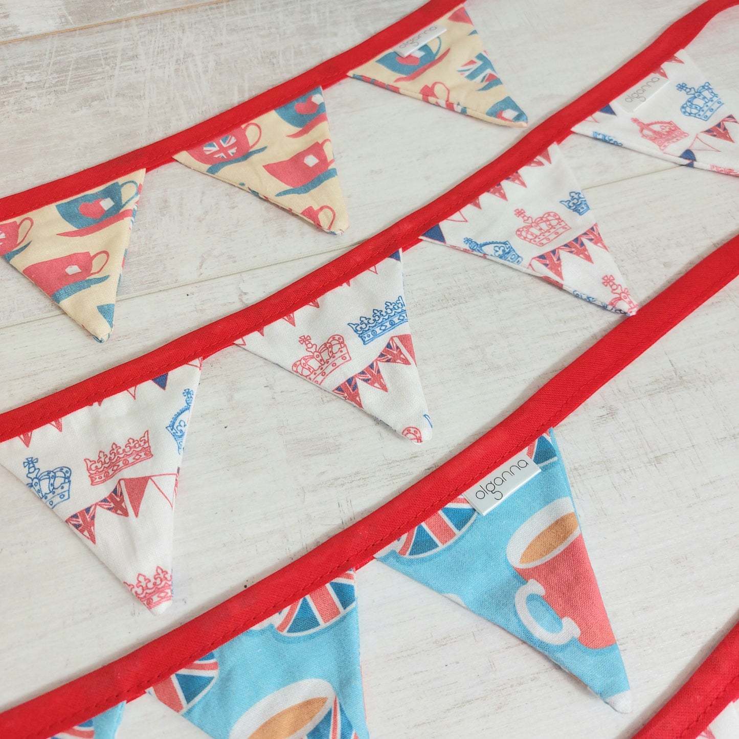 Mini Bunting - Red White and Blue