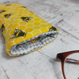 Yellow Bee Soft Glasses Cases