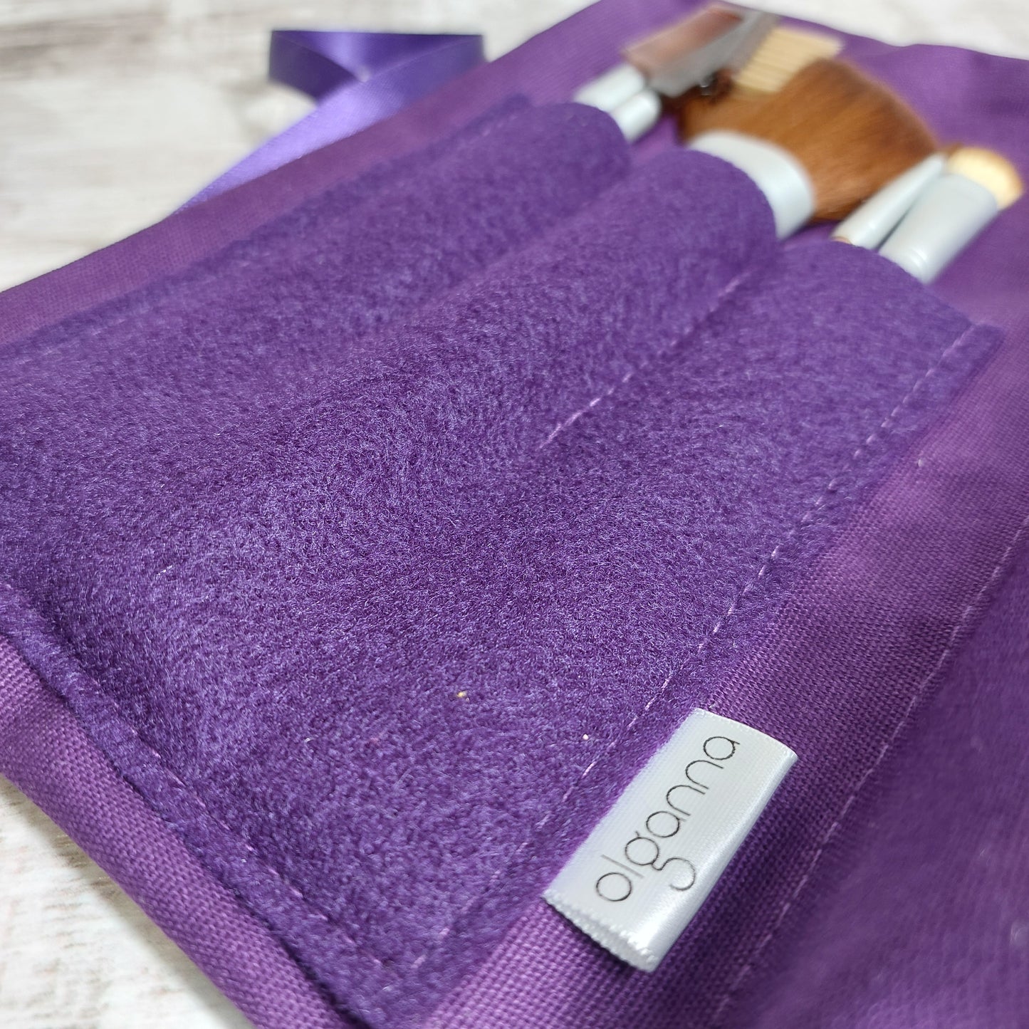 Vintage Butterfly Make Up Bag with Brushes Organiser