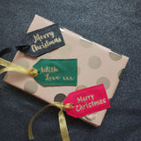 Merry Christmas Fabric Gift Tag
