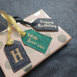 With Love xxx Fabric Gift Tag