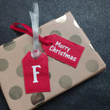 Merry Christmas Fabric Gift Tag