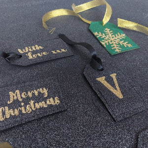 Merry Christmas Fabric Gift Tag