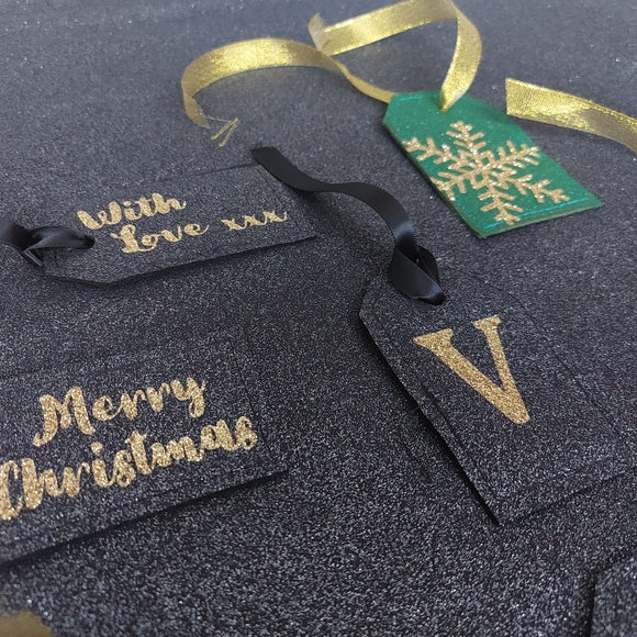 Merry Christmas Fabric Gift Tag