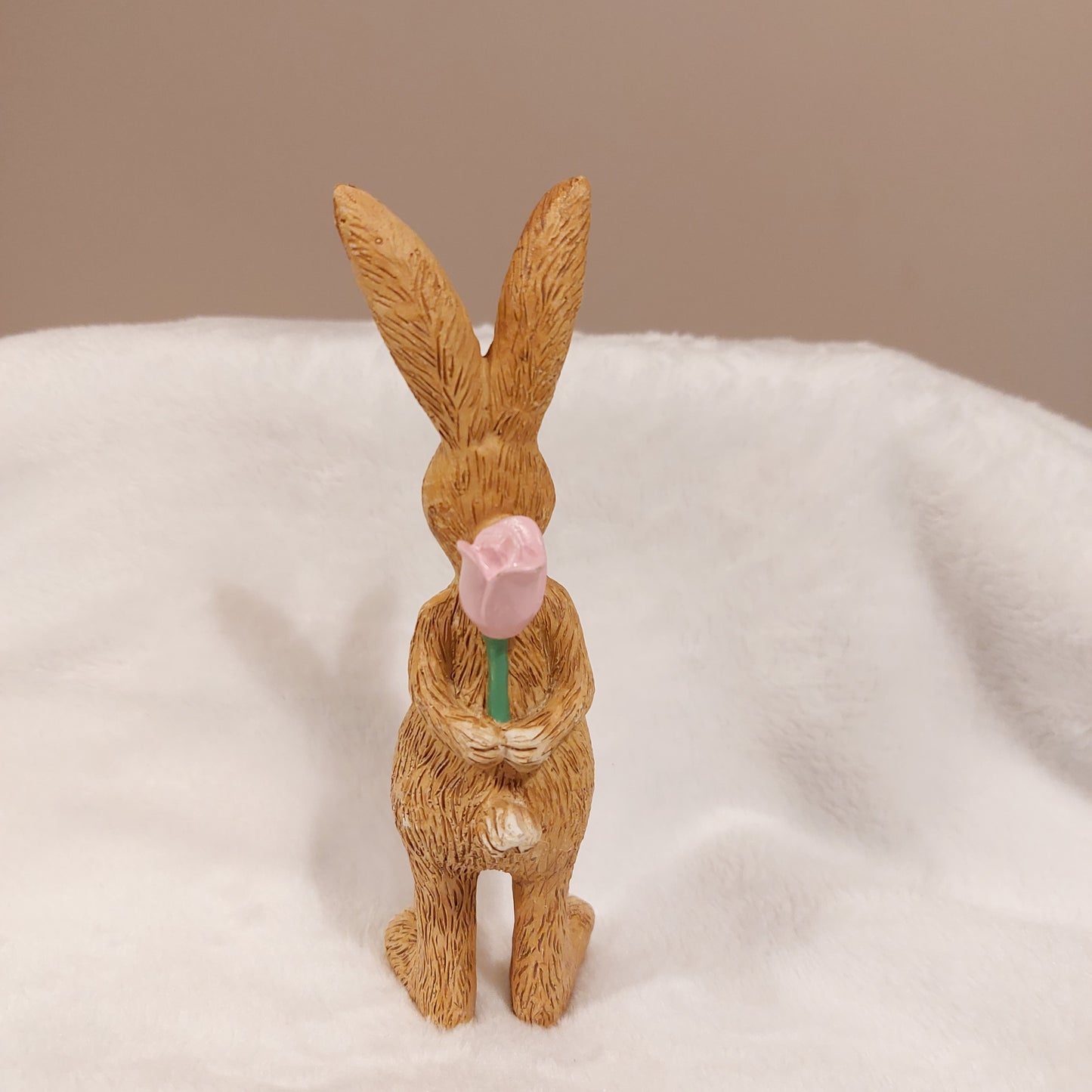 Standing Bunny Holding a Flower Behind Their Back