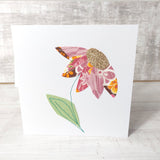Gift idea with floral heart and card