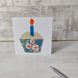 Cupcake With Candle 💌 Greetings Card