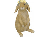 Flopsy Bunny wearing a crown of yellow flowers