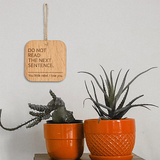 Funny wooden hanging sign - Olganna