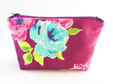 Personalised Make Up Wrap with zip pocket and brushes pocket - Olganna