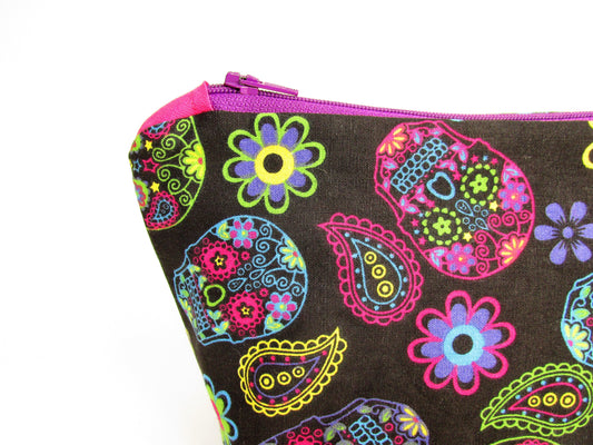 Sugar Skull Gift Set featuring a make up bag and coin purse, Olganna makes gifting easy! - Olganna