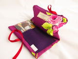 Personalised Make Up Wrap with zip pocket and brushes pocket - Olganna