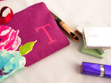 Personalised Make Up Wrap with zip pocket and brushes pocket - Olganna