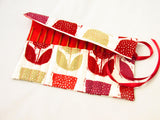 Crochet Hook Case - Pod Print - Red - Olganna
