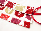 Crochet Hook Case - Pod Print - Red - Olganna