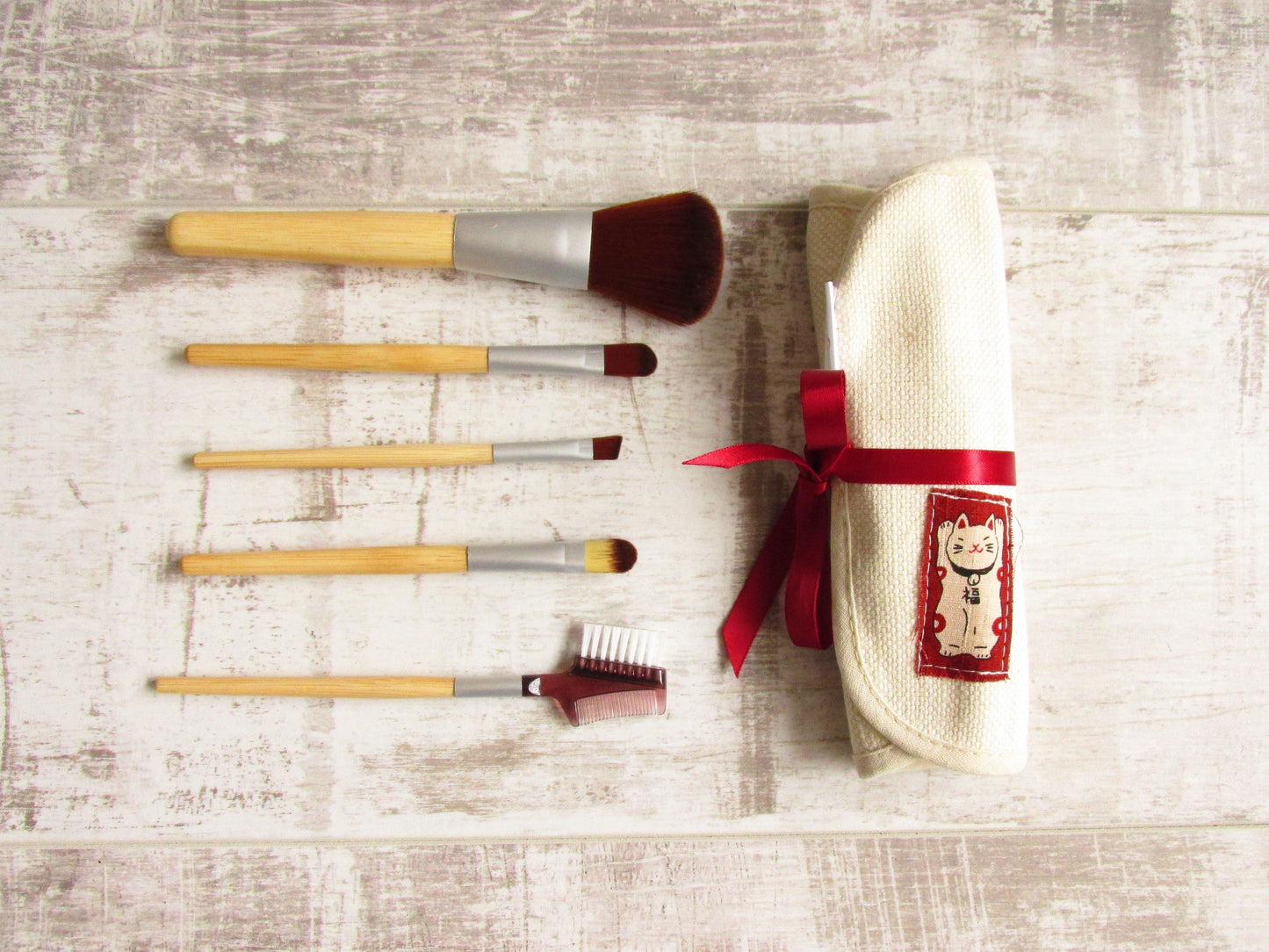 Lucky Cat Make Up Brushes Set - Olganna