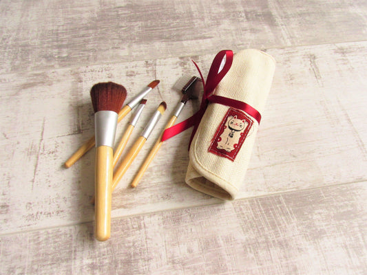 Lucky Cat Make Up Brushes Set - Olganna