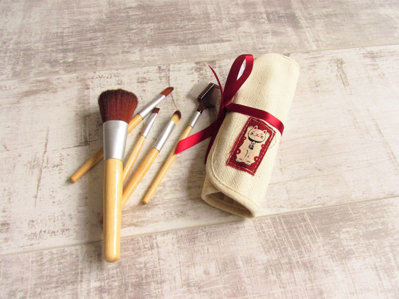 Lucky Cat Make Up Brushes Set - Olganna