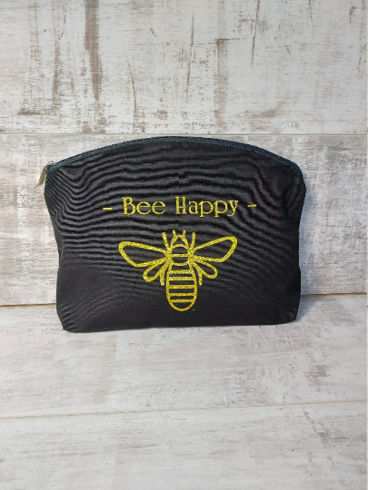 Bee Happy / Bee Kind Make Up Bag