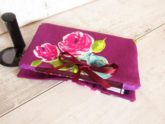 Make Up Bag with brushes pocket - Olganna