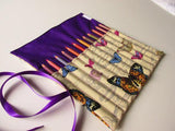 Pencil Roll with individual slots, handcrafted pencil organiser, Adult colouring is a thing now! - Olganna