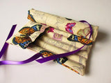 Pencil Roll with individual slots, handcrafted pencil organiser, Adult colouring is a thing now! - Olganna