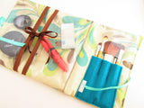 Make up Organiser in Pastel Shades with brushes pocket - Olganna