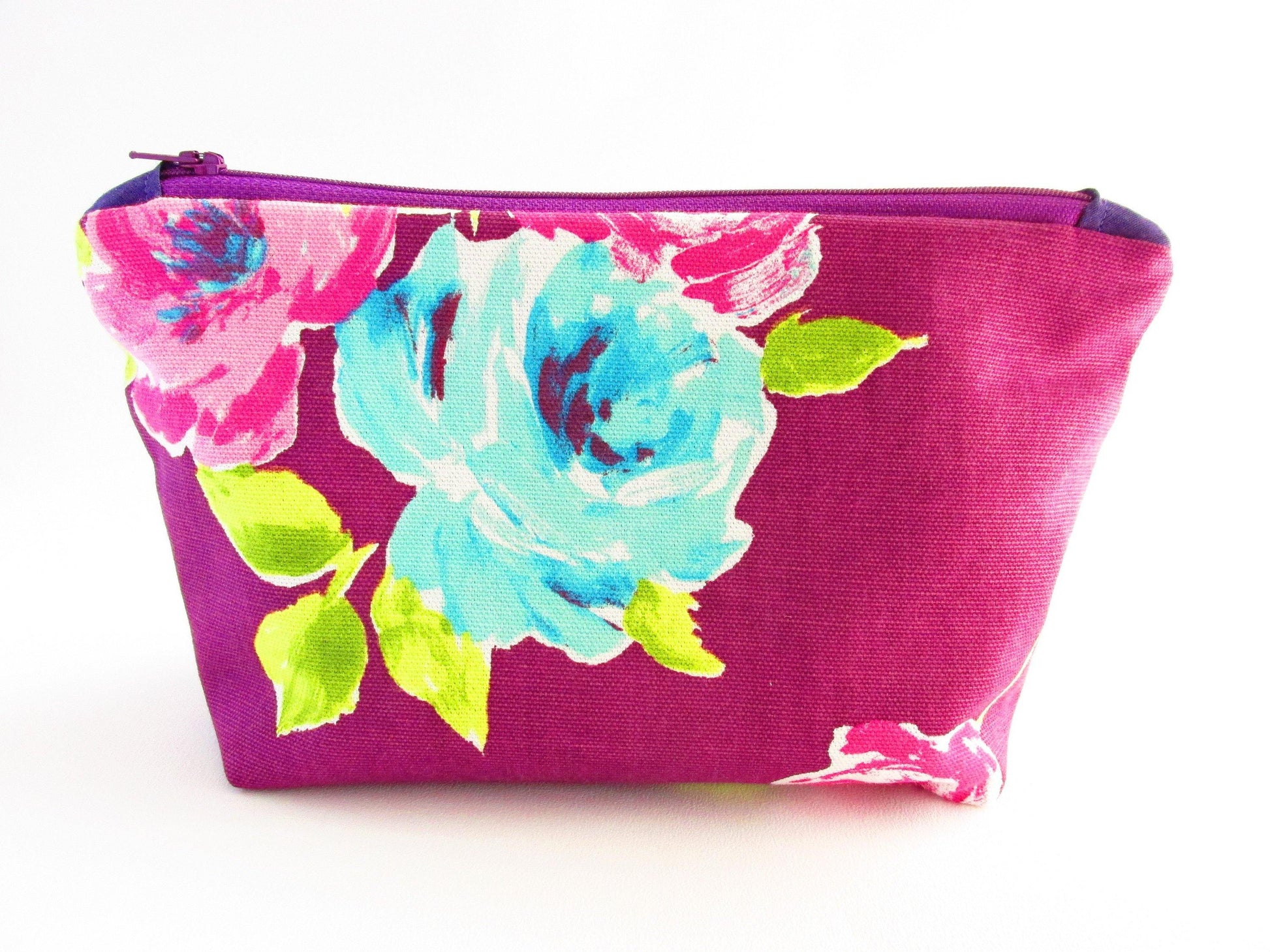 Make up Zipper Bag, Large Make Up Bag, Wash Bag, Cosmetics Bag, Etsy UK, Etsy Manchester. - Olganna