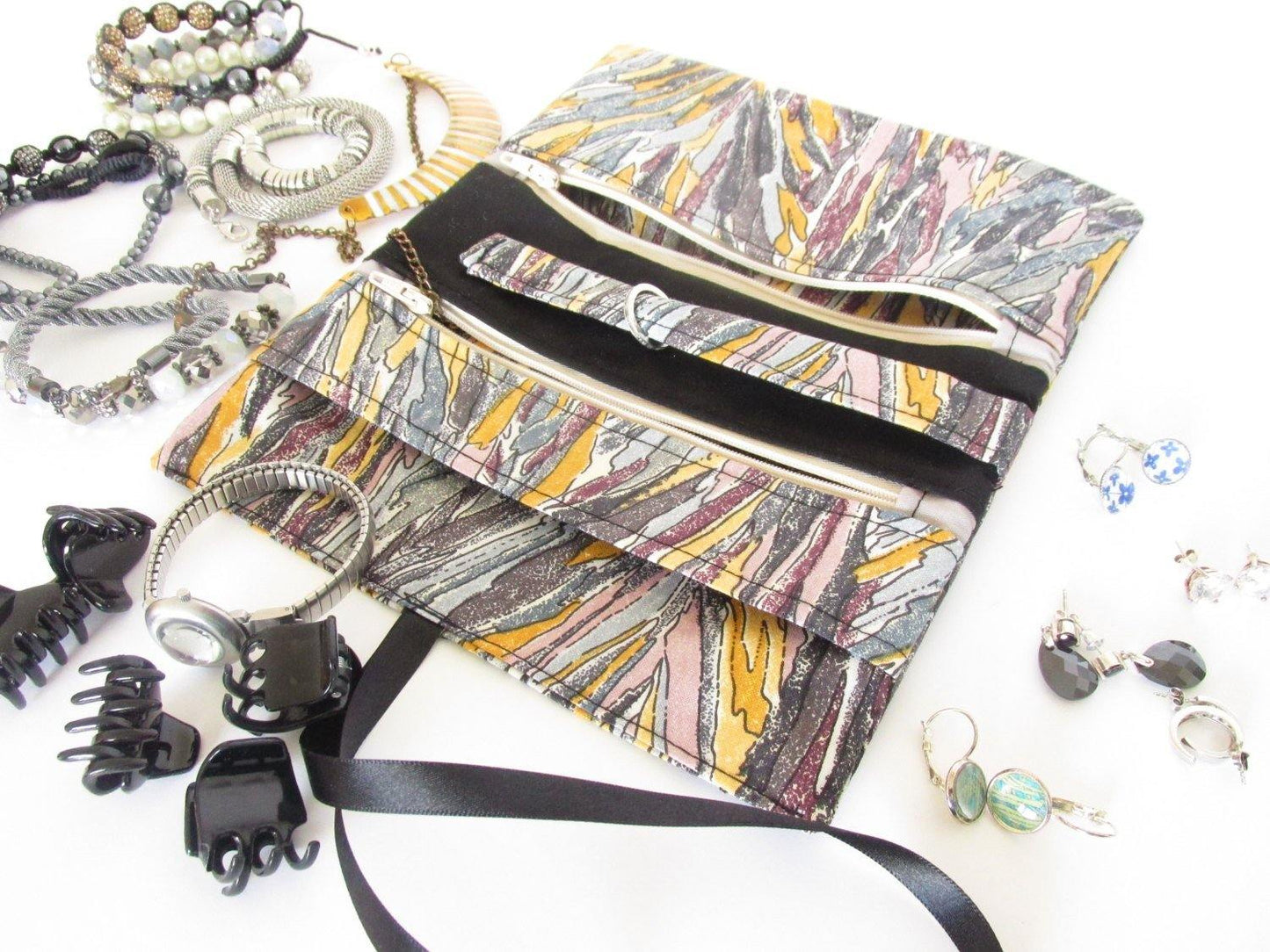 Travel Zip Jewelry Roll - Olganna